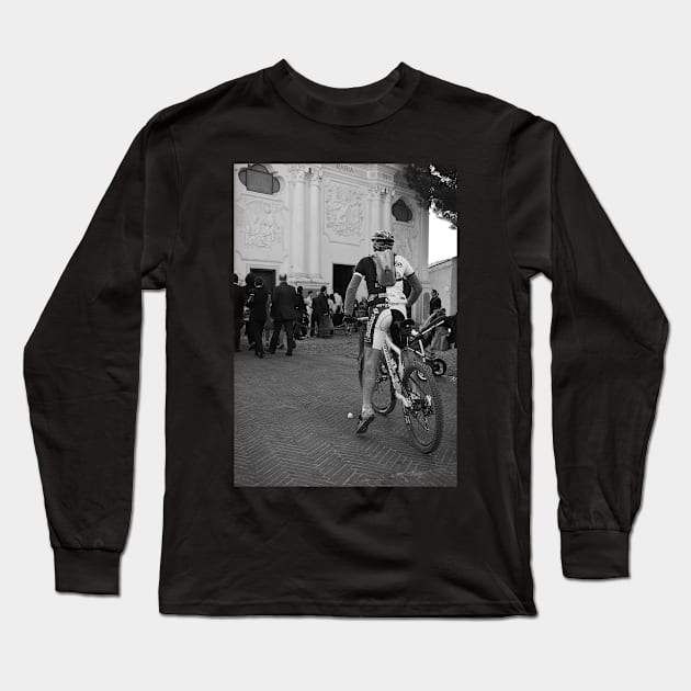 Cyclist Long Sleeve T-Shirt by ansaharju